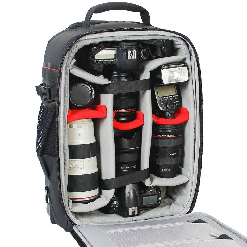 NEW Professional DSLR Camera Bag Camera Trolley valigia Bag Video Photo fotocamera digitale bagaglio Trolley da viaggio DC410T