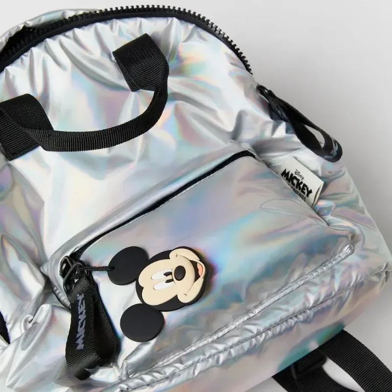 Nueva mochila de dibujos animados de Mickey de Disney, Mini mochila moderna y a la moda para niños y niñas, bolso escolar para guardería