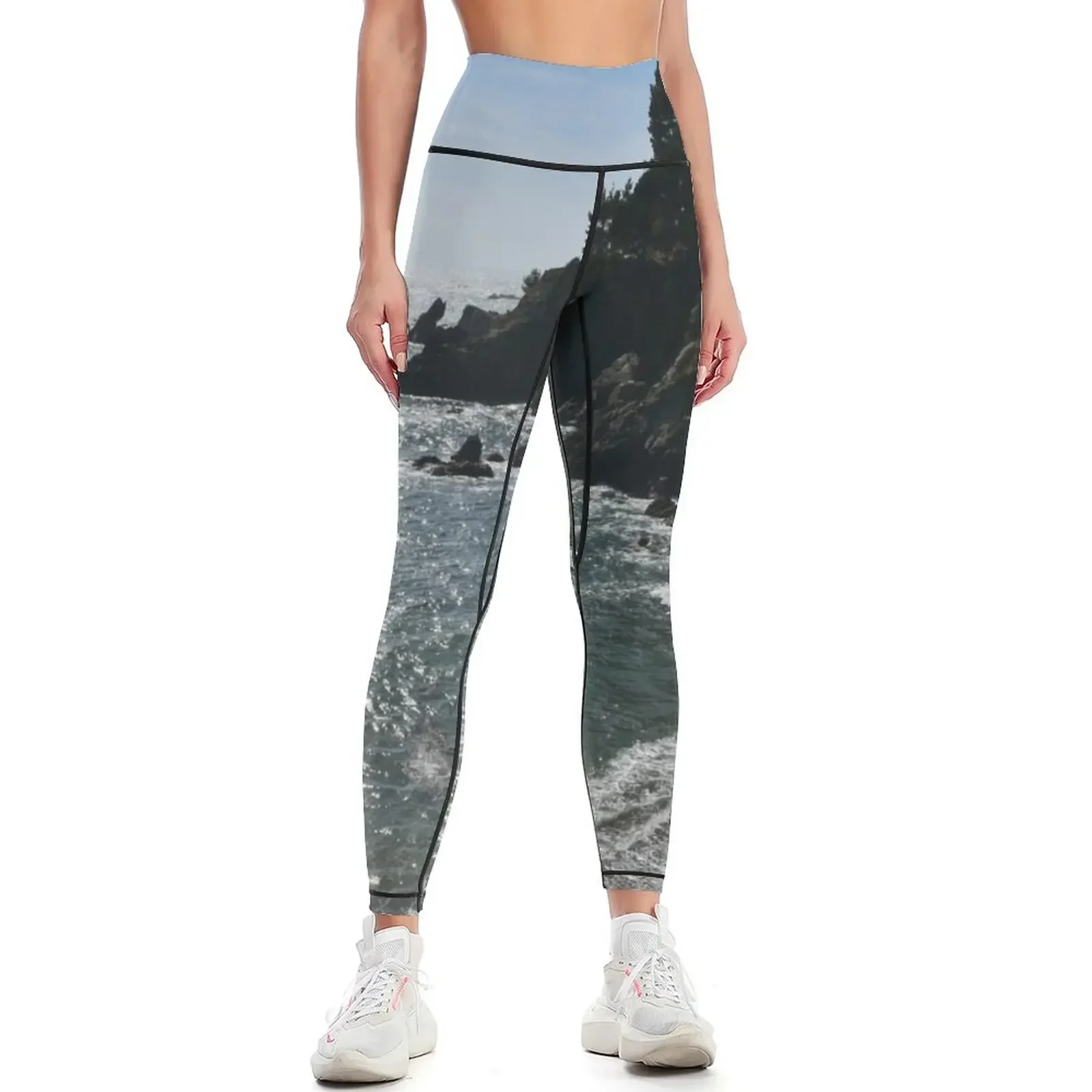 

Stillwater Cove, Sonoma County, California Leggings active wear fitness set gym sports for gym Training pants Womens Leggings