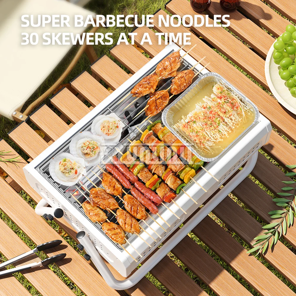 رف شواء محمول ، موقد شواء خارجي ، موقد طهي شاي قابل للطي ، أدوات شواء منزلية