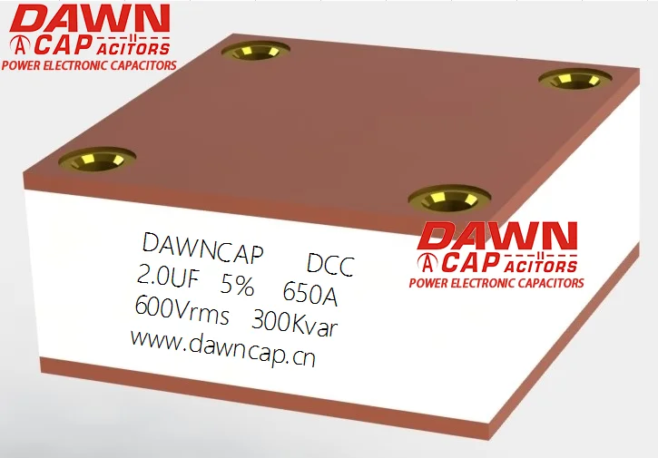 DAWNCAP  DCC 2UF  600V 650A Water cooled large current  Big Current  Resonant  Capacitor