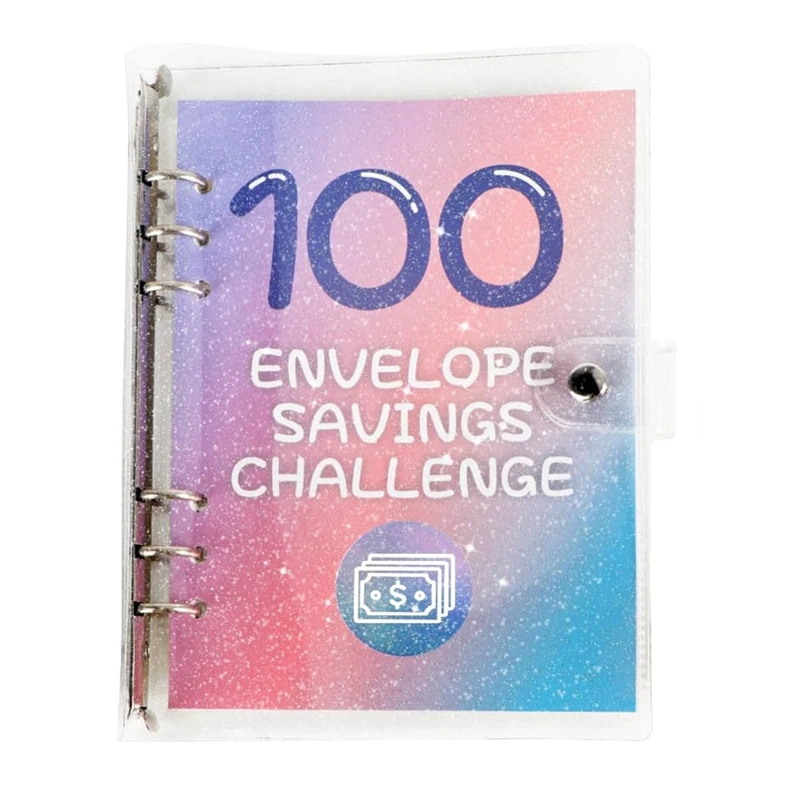 100 Envelopes Money Saving Challenge, 2023 PU Leather 100 Envelope Challenge Binder, Easy And Funny Way To Save