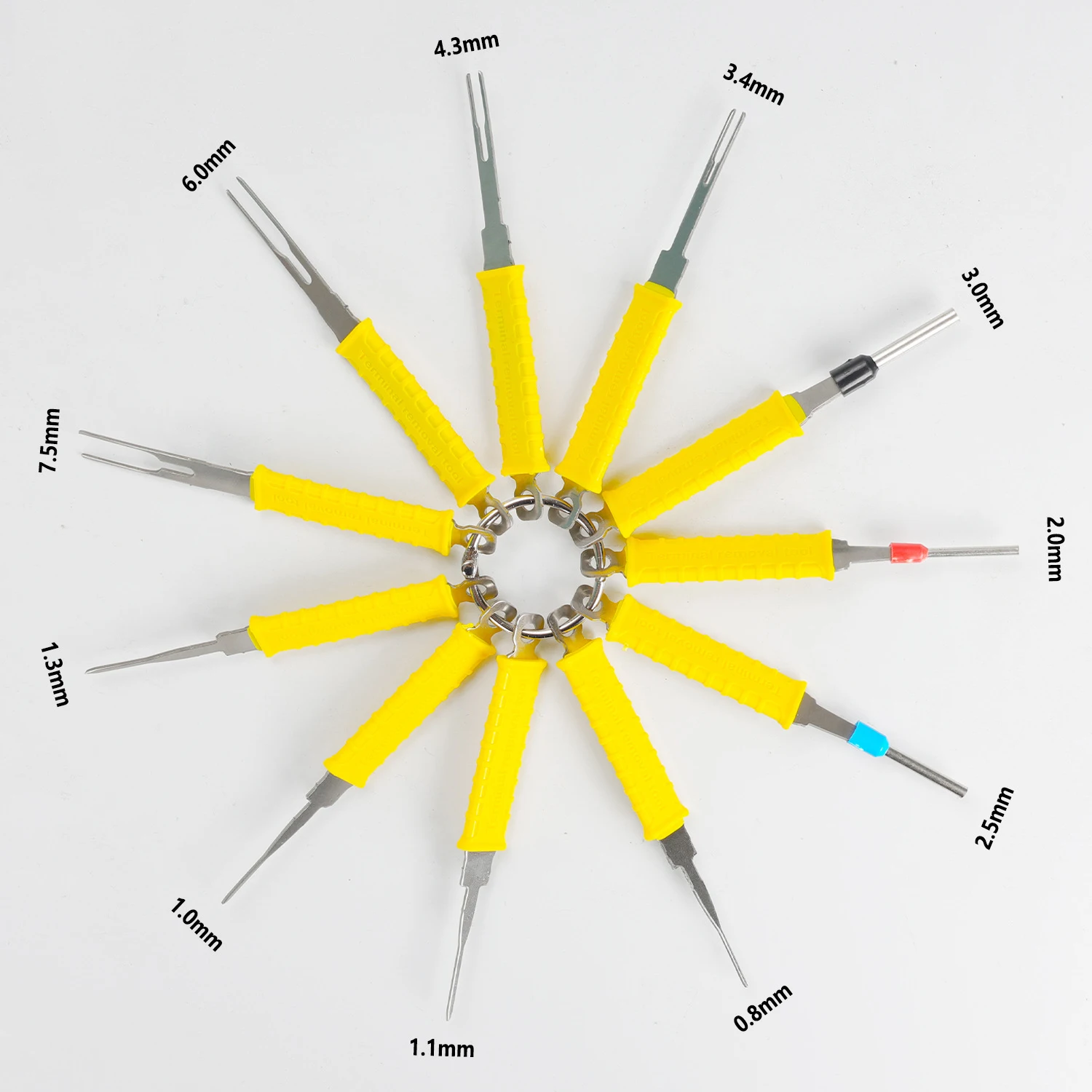 8~39PCS Car Wiring Harness Terminal Pin Extractor & Remover Tool Set in Case - Efficient Harness Repair & Disassembly Tools