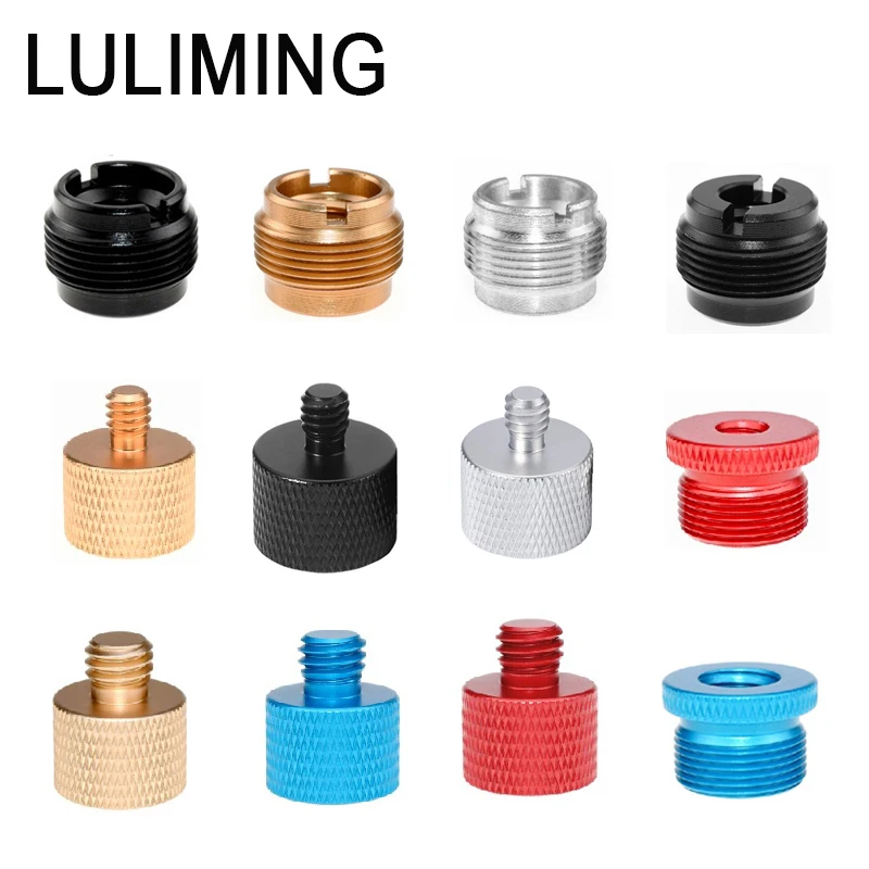 Переходник для микрофона от 5/8-27 до 1/4 3/8, U-образный зажим для микрофона, аксессуары для кронштейна, винты из алюминиевого сплава 5/8-27