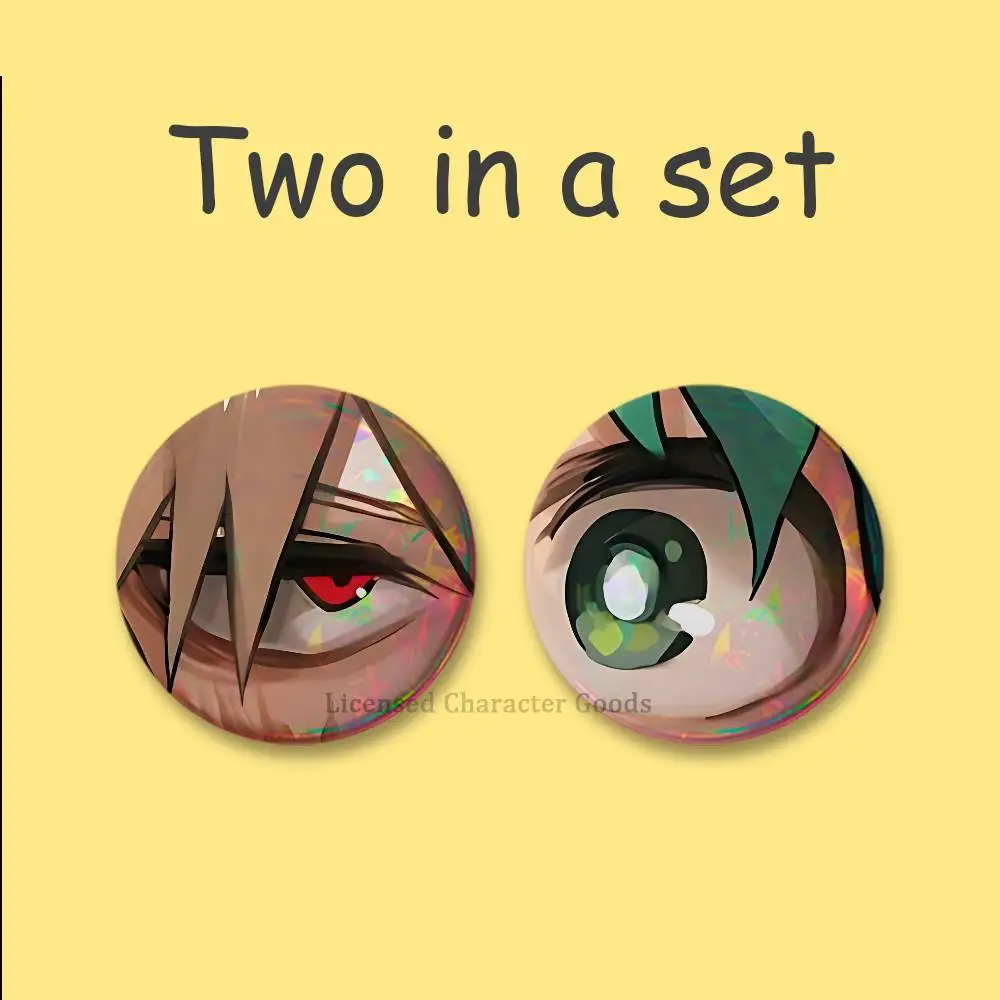 B-BakuDekuS Abzeichen, 25, 32, 44, 58, 75 mm, rund, Cosplay-Pin, Rucksack-Dekoration, zum Sammeln von Geschenken, Brosche, 2-teiliges Set – Detail 10
