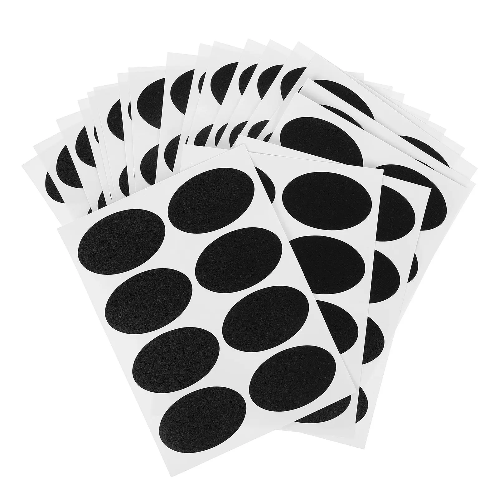 

20 Sheets Classification Sticker Labels for Home Kitchen Seasoning Container Markers Clear Oval Notepad Adhesive Stickers