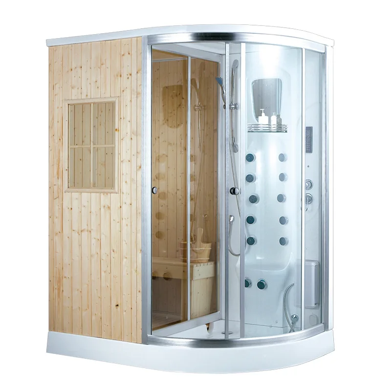 luxury air sauna and enclosure shower wood steam sauna room