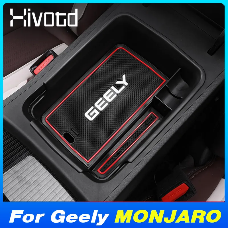 

Car Central Control Armrest Storage Box Cover ABS Decoration For Geely MONJARO KX11 Manjaro 2022 2023 2024 Interior Accessories