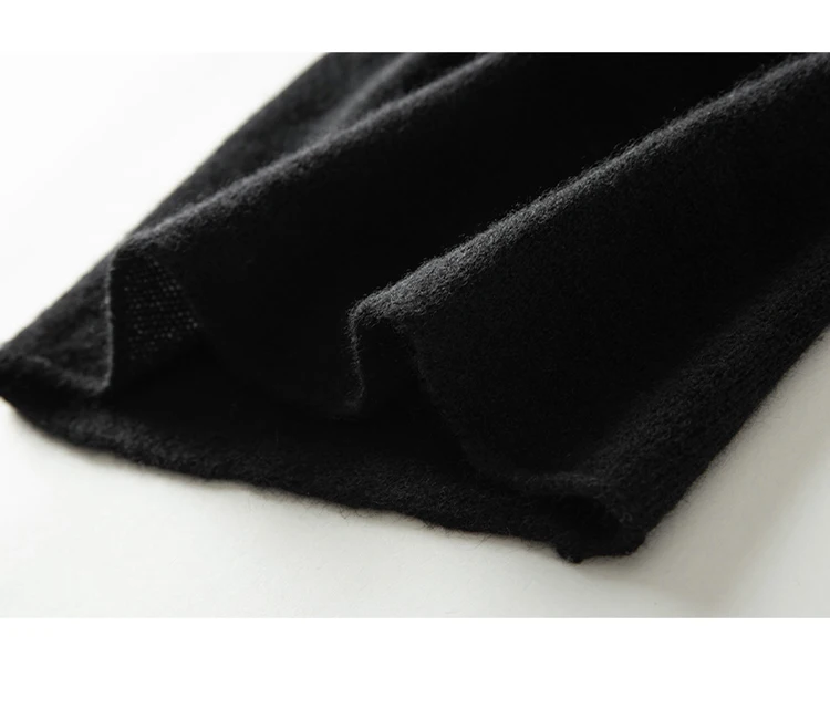 Damen-Schlauchschal aus 100 % Kaschmir, leichter Kamin-Schal, Halsmanschette, wärmer, Wasserfallausschnitt, Schlaufe, weiche Strick-Accessoires für Kinder – Detail 28