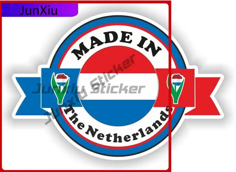 

Netherlands Made in, Sticker Flag Unique Window Motorcycle Fade Resistant Car Styling Vinyl Decal For Car Truck SUV Window