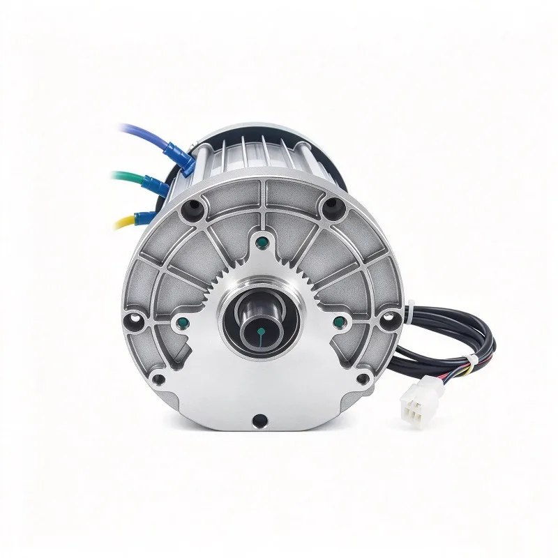 2000W 60V/72V PMSM Motor ,Brushless Permanent Magnet Synchronous Motor with Copper Winding, 3/5 Bolt Flange Mount 3000RPM