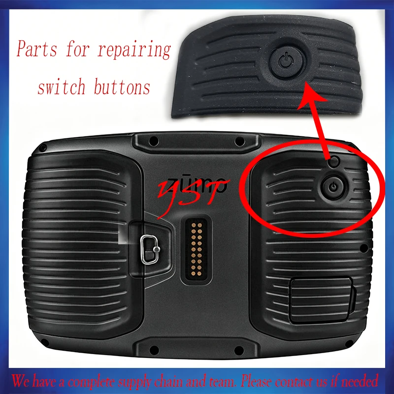 Rubber Power Button Soft Anti Slip Abrasion Proof Replacement for Garmin Zumo 590 ZUMO 595 LM