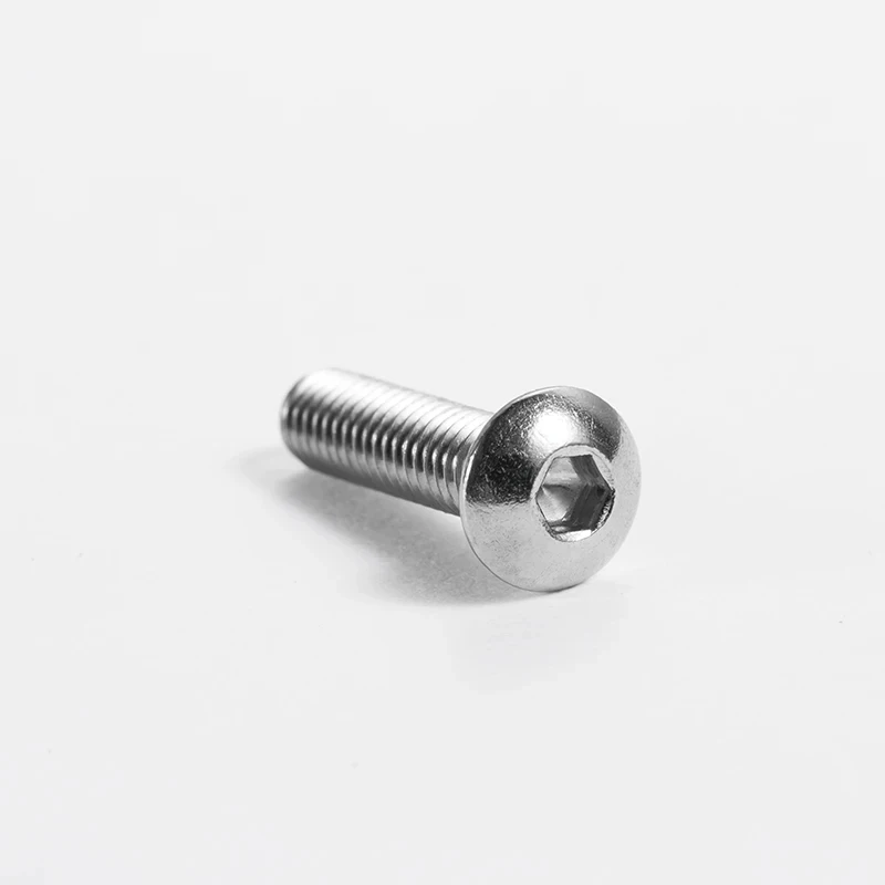 

304 Stainless Steel M3 Button Head Socket Cap Screws / Hex Drive Round Head Machine Bolts ISO7380 Full Thread 3-100mm