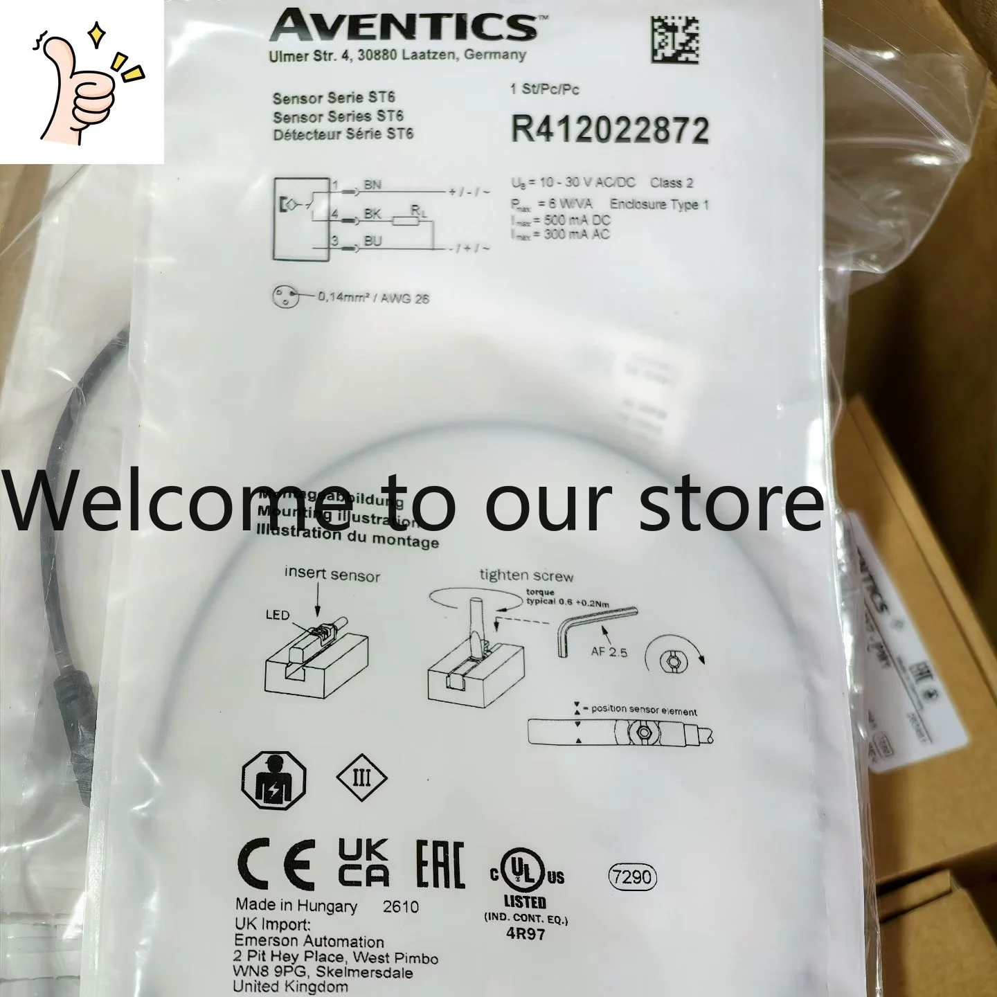 2026 Brand Original, And High-quality R412022872 AVENTICS Sensor