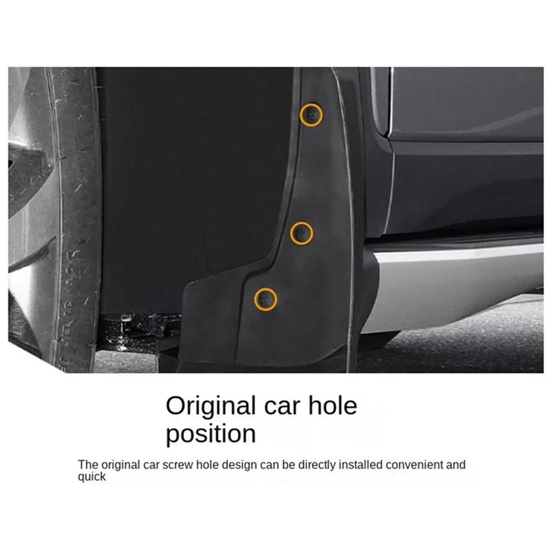 

Top!-4 Pcs Black Front Rear Splash Guards Fenders Fender Guard Mudflaps For Cadillac CT5 CT-5 2020 2021 Car Accessories