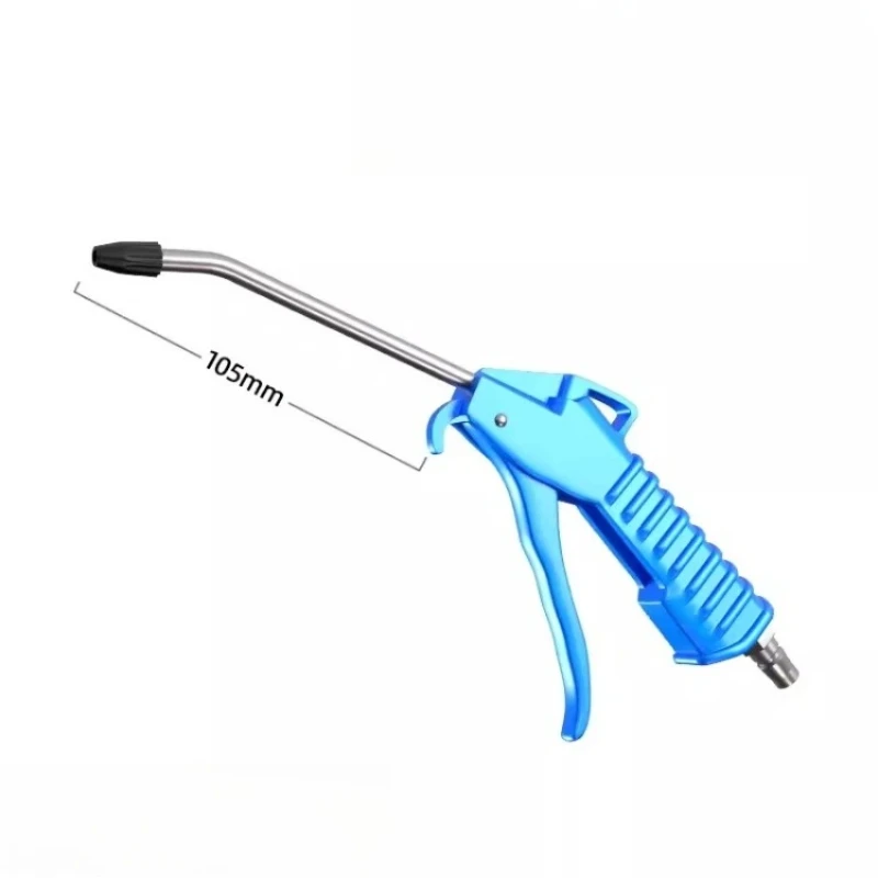 Air Blow Gun High Flow Dust Removal Gun for Compressor with Angled Bent Nozzle Three Colors Short Style for Auto Repair
