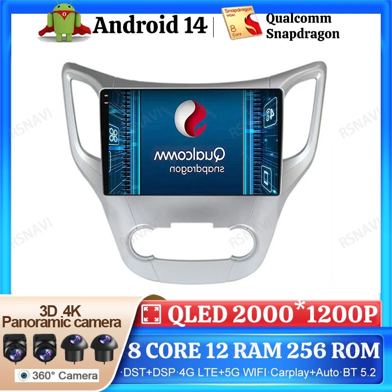 

Android 14 Car Radio For Changan CS35 2013 - 2017 Stereo Viedo Player Wireless Carplay Auto BT DSP 5G WIFI GPS DVD Navigation