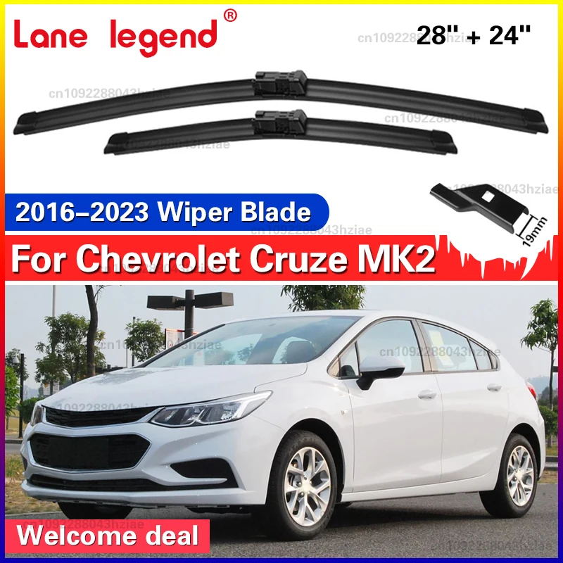 Für Chevrolet Cruze MK 2 2016 - 2023 Wischer LHD Front Wischer Klingen Windschutzscheibe Windschutz Fenster Auto Regen Pinsel 28 "+ 24"