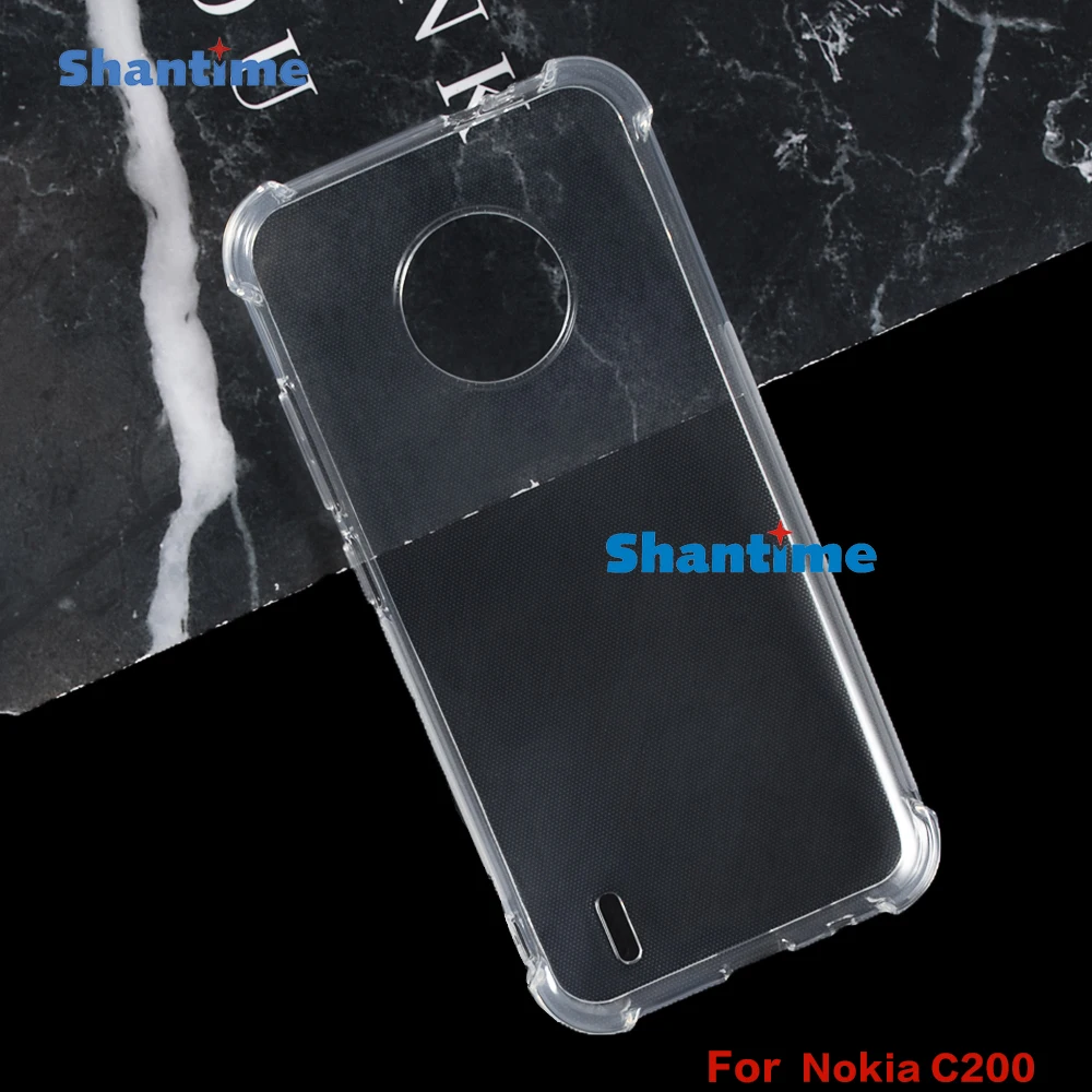 

Designed for Nokia C200 Case Crystal Clear, Non-Yellowing Military-Grade Drop Protection Slim Shockproof Cover