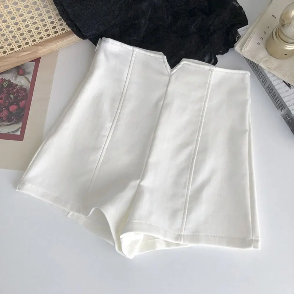 

Slim Fit A-line Shorts High Waist Solid Color Suit Hot Shorts Pant Trousers Y2K Chic Women's Summer Short Pants Club
