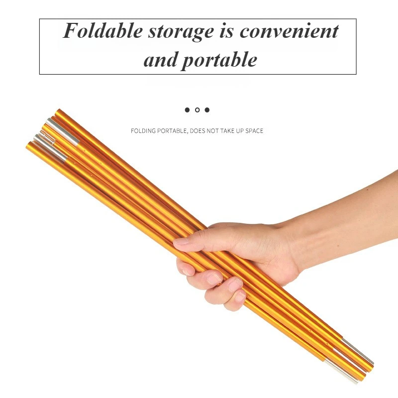 8,5 мм портативный шест для палатки из алюминиевого сплава, аксессуары для кемпингового снаряжения на открытом воздухе, складной, толщиной, 3,2 м, 3,4 м, 3,6 м, 3,9 м, 4,1 м