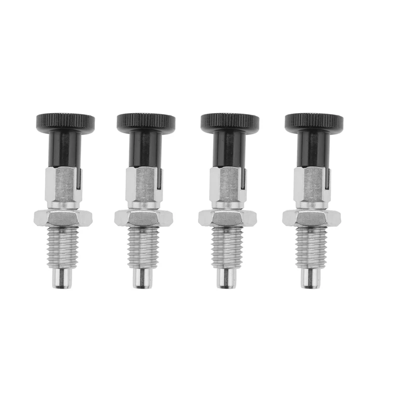 4X M10 Stainless Steel Self Locking Index Plunger Pin With Self Locking Function For Dividing Head For Position Locating