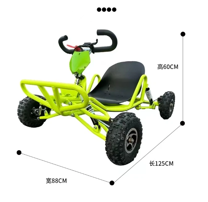 

90cc Racing Drift Car High Speed ATV Go Kart Outdoor Explore Adult/Kids Kart Drift Car Mini Gasoline Off-road Kart