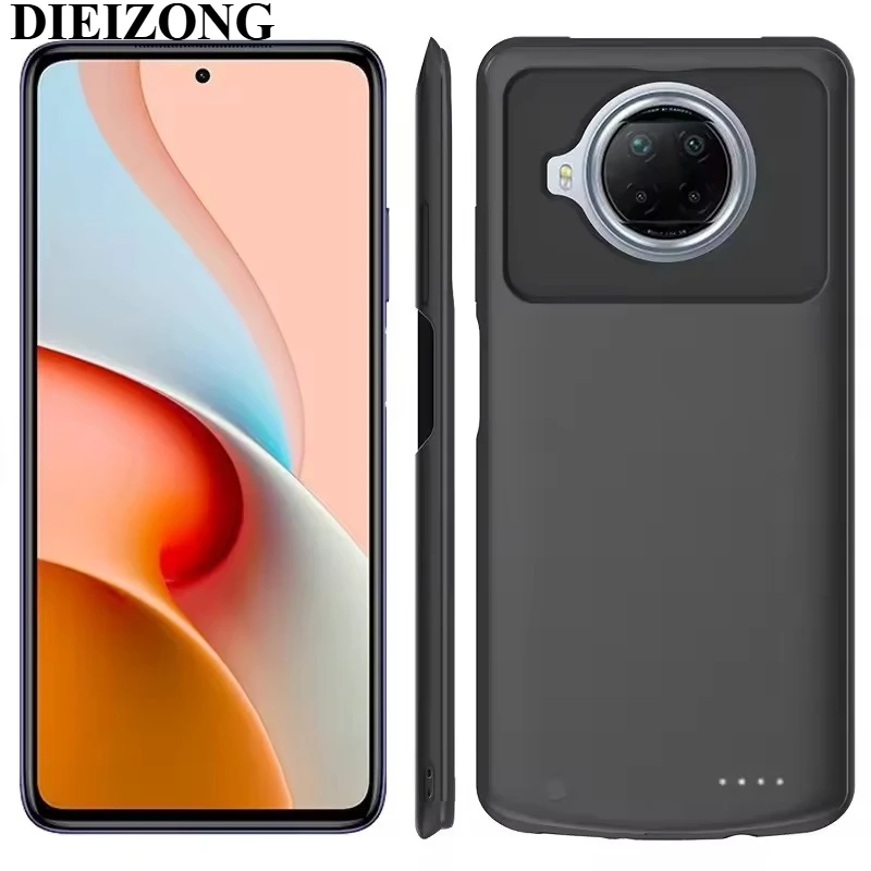 New Soft Phone Case Backup Battery Charger Case Fast Charging Power Bank 10000mAh for Redmi Note 7/8/8 Pro/9/9 Pro