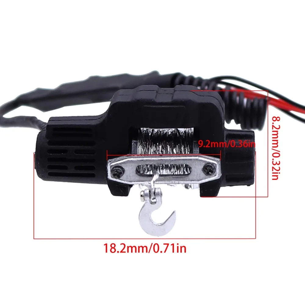 FMS FCX24 K5 1/24 RC Car Spare Parts Winch Remote Control Lights Front Bumper Climbing Car Upgrade