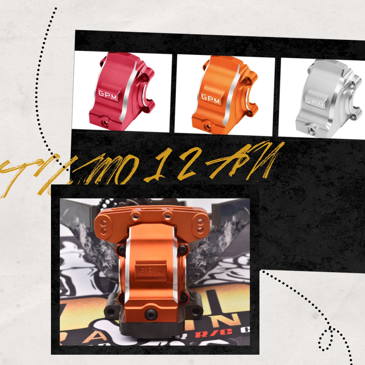 

Корпус переднего/заднего дифференциала GPM Alloy 7075, TRAXXAS 1/5 X-MAXX, 1/6XRT, 1/6 Funco Pro 2WD Sand