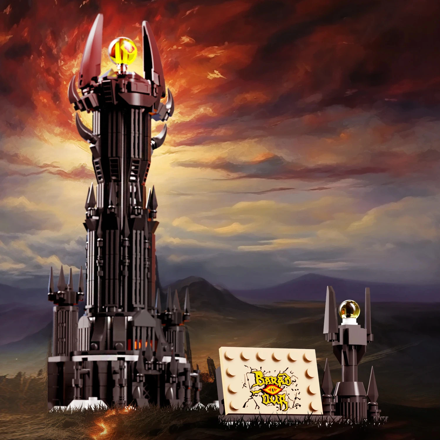 

Набор для сборки «Волшебная башня» ToylinX, 969 деталей, конструктор «Темная башня», набор для сборки «Замок Лорда», подарки для фанатов