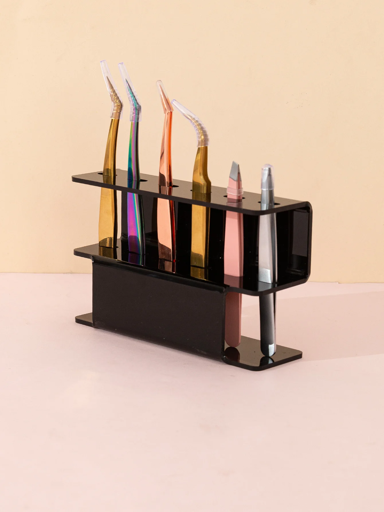 1pcs Eyelash Tweezers Storage Rack,Tweezer Holder Stand, Organizer Holder Stand Nail Tattoo Beauty Tools Shelf