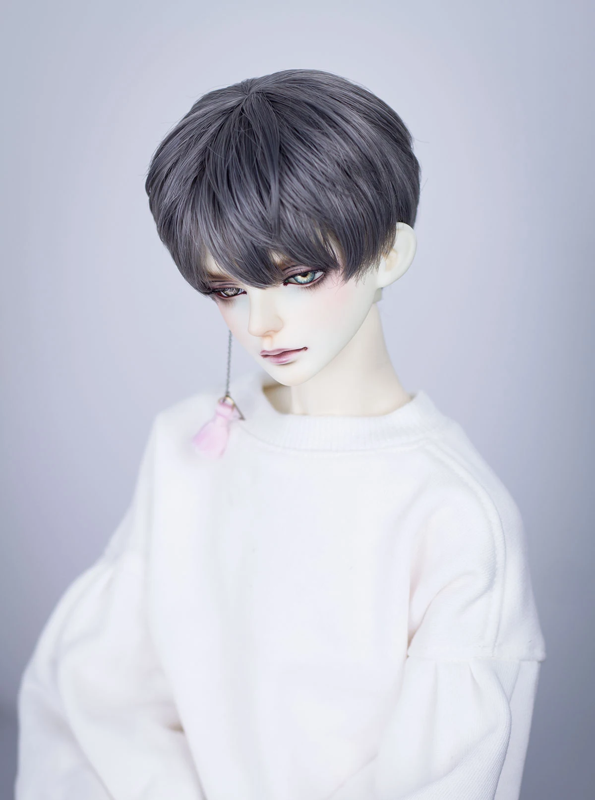 D03-P303ของเล่นแฮนด์เมด1/3 1/4ตุ๊กตา bjd/sd วิกผมตุ๊กตาสีม่วงทอง1ชิ้น