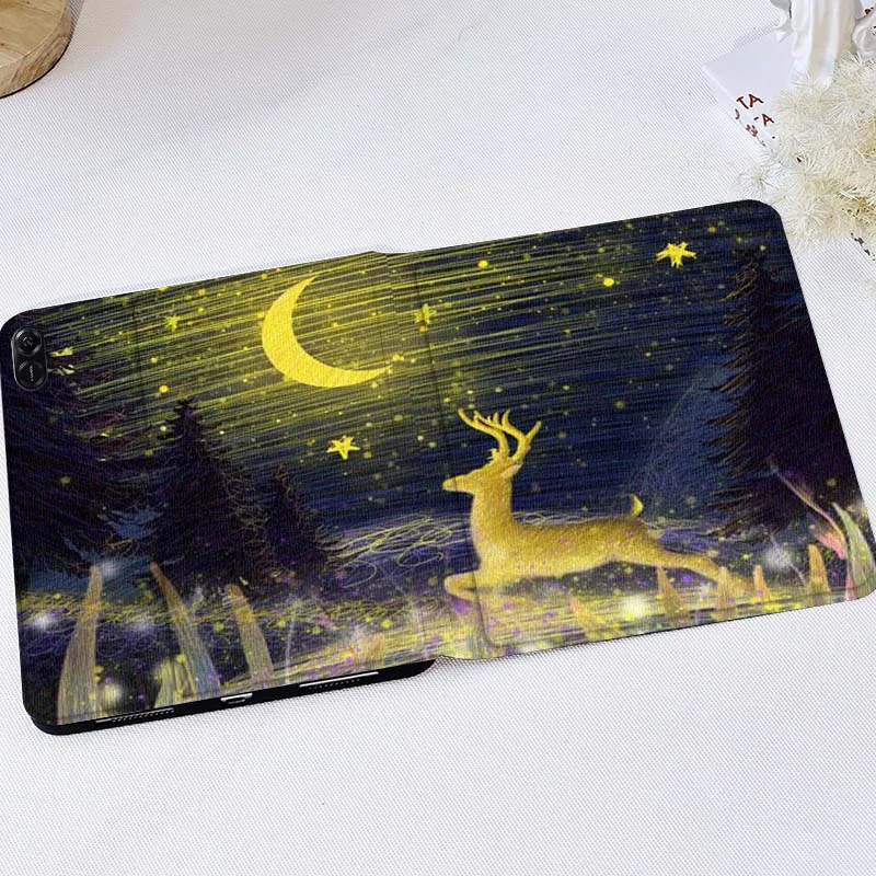 

Starry Deer Forest Shining For Huawei MediaPad T5 T10s M6 M5Lite SE Honor Tab 5 6 7 V7 V8 X8a X9a Pro Soft Tablet Case Gift