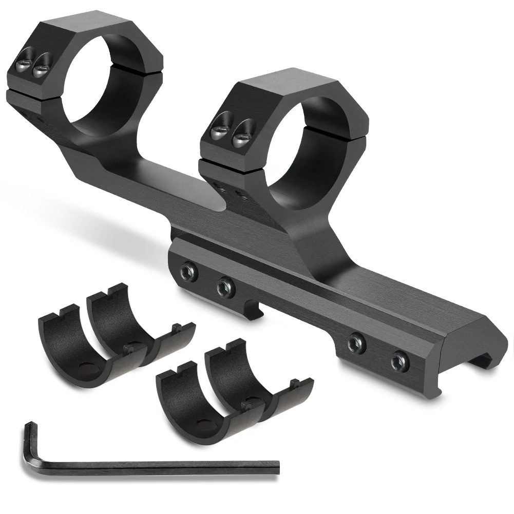 UniqueFire Dual Ring Scope Mount Cantilever Mount, 30mm / 25.4mm 1\