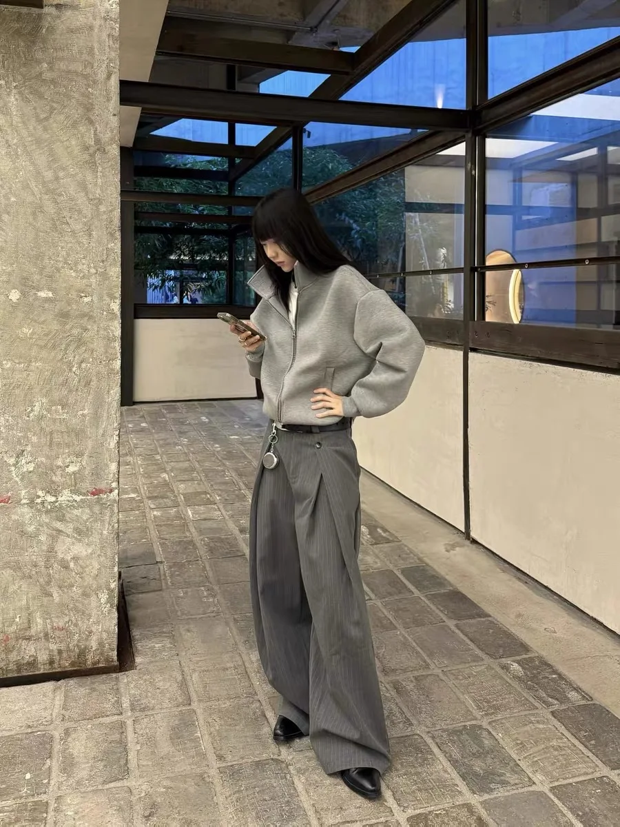 

Cleanfit винтажные полосатые широкие брюки трапециевидной формы мужские и женские свободные повседневные брюки драпировка из полиэфирного волокна молодежная мода