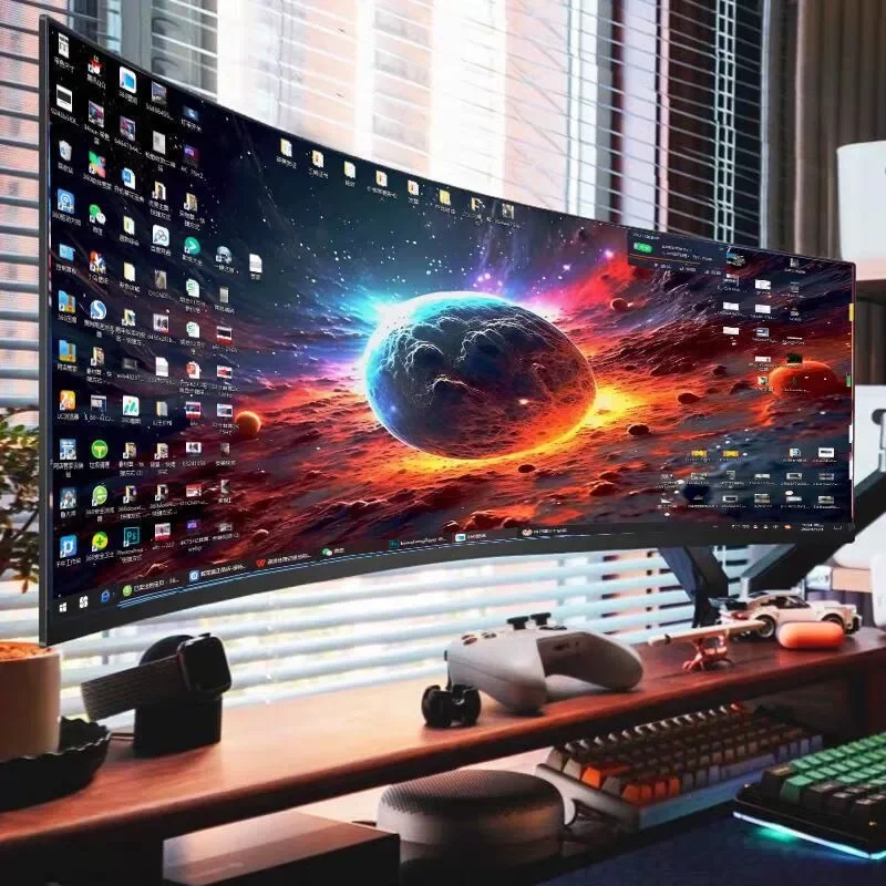 

Computer monitor 27 inches, curved e-sports 32 inches 2k144hz LCD high definition screen
