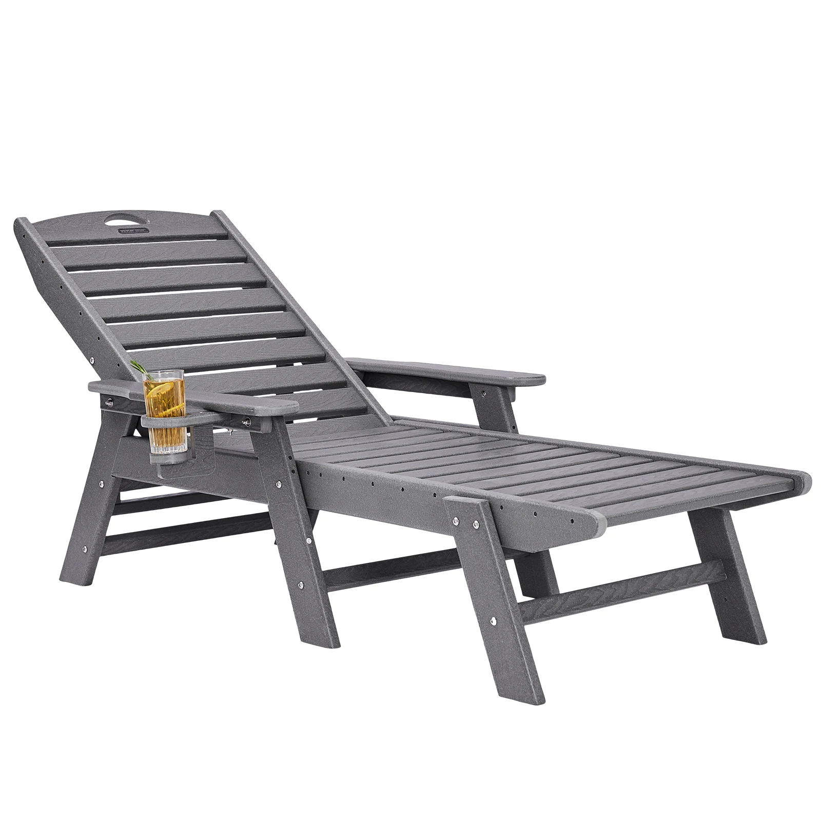 SucceBuy Chaiselongue-Stuhl, Gewichtskapazität, verstellbarer Terrassen-Loungesessel für den Außenbereich, für Pool, Pool, Deck, Hinterhof, Rasen