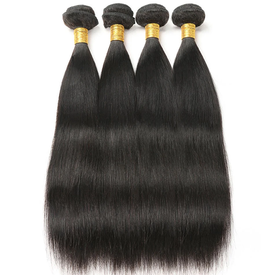 12A Straight Human Hair Bundles 100% Virgin Human Hair Weave Bone Straight Bundles Tissage Bresilien Hair Bundles Extensions