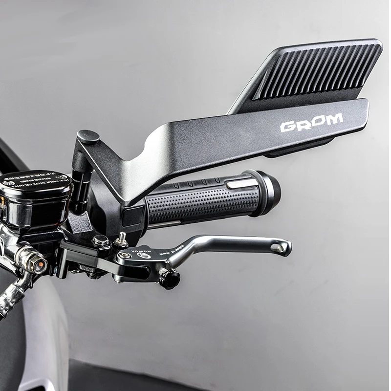 العالمي للدراجات النارية مرآة ثابتة الرياح الجناح الجانب الرؤية الخلفية عكس مرآة لهوندا CB750 CBR Grom CT125 MSX NC750X