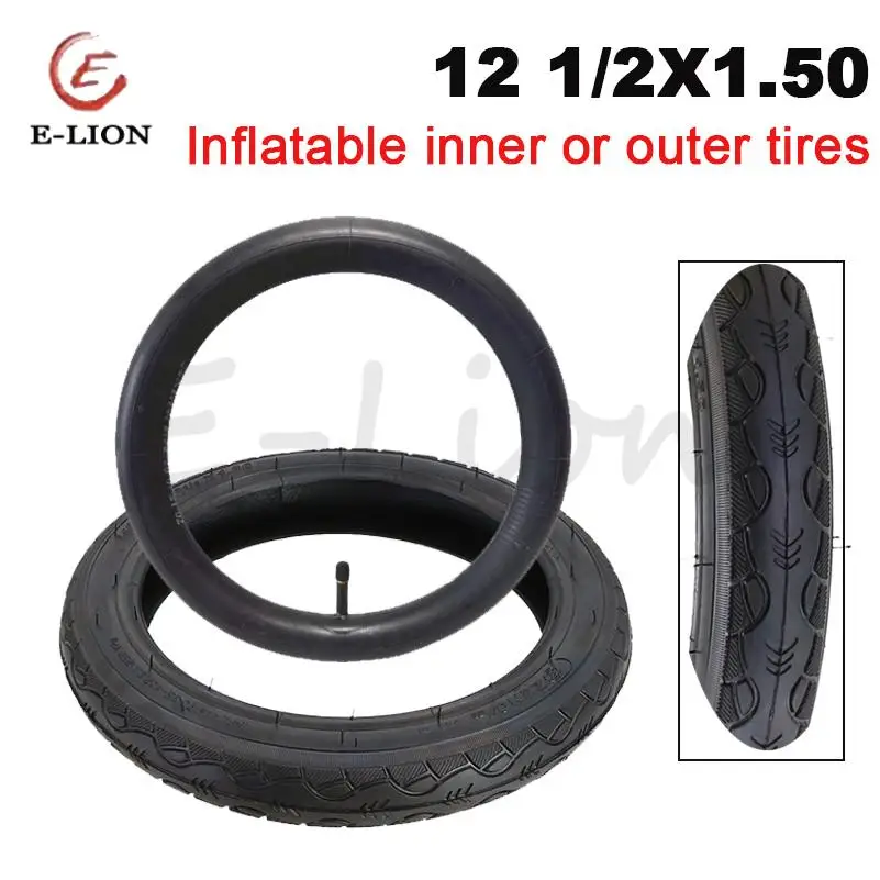 Thickened explosion-proof 12 1/2x1.50 (40-203) for electric wheelchair with inflatable inner and outer tires