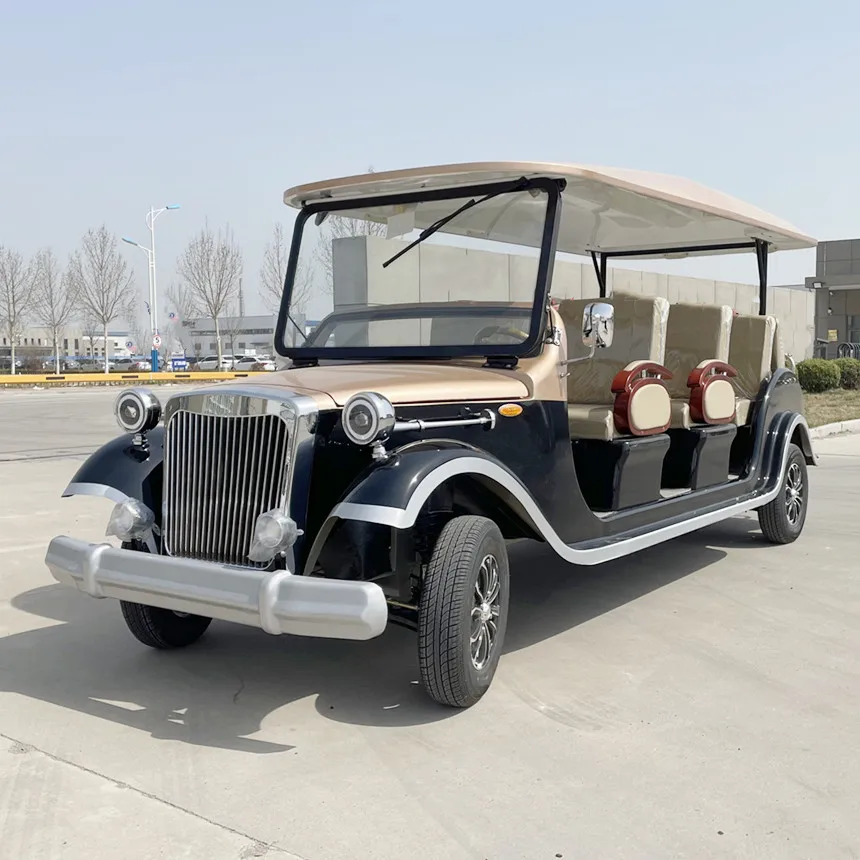 Private Club VIP cart 8/10/11 Seater Fully Enclosed Golf Cart 72V60V Battery Powered Tourist Sightseeing Car