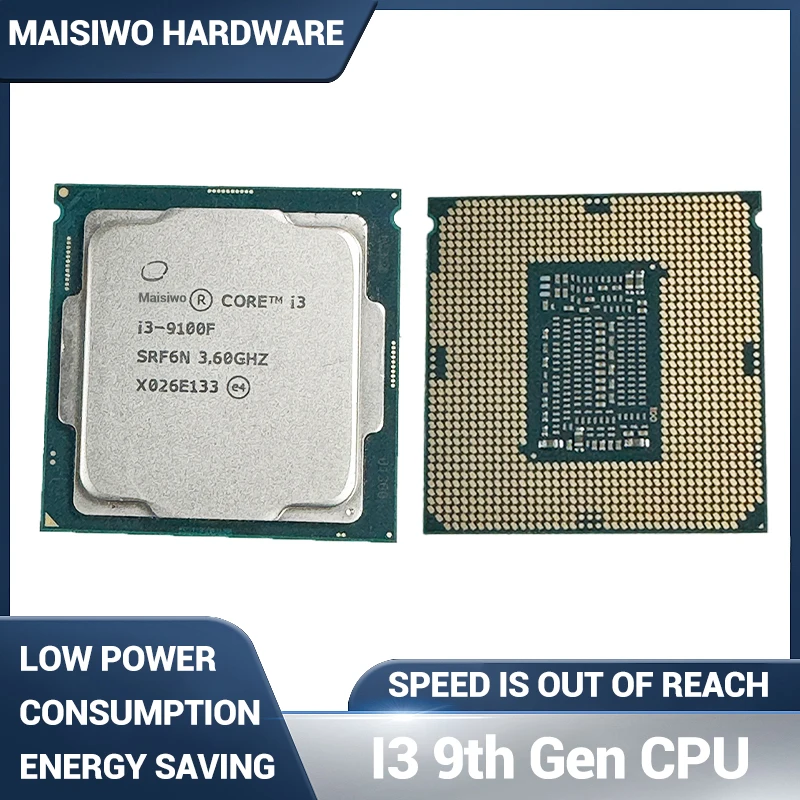 i3 9th Gen Processor 9100 9300 9320 9100T 9100E 9100TE 9100F 9300T LGA 1151 CPU