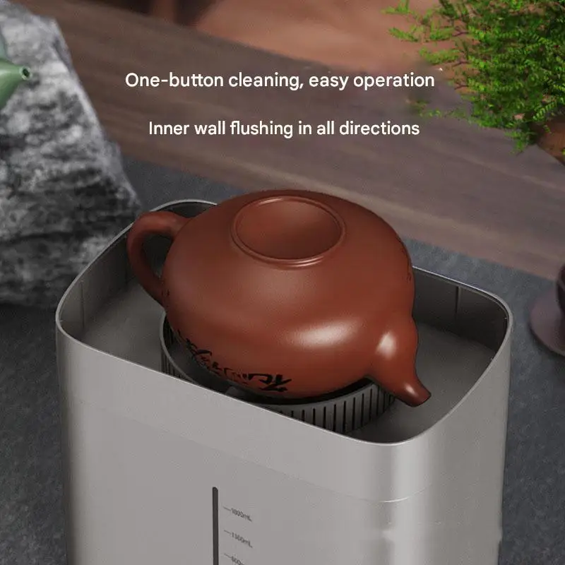 Indoor Outdoor Portable Desktop Plastic Glass Rinser Mug Bottle Beer Milk Tea Coffee Cup Cleaner Intelligent Tea Set Cleaner