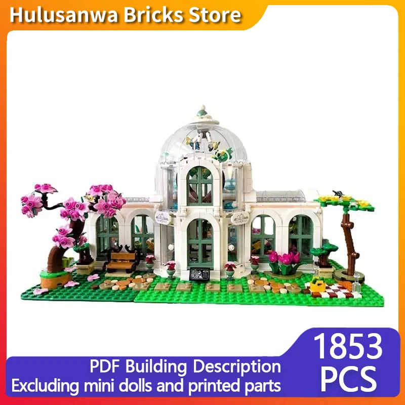 City Street View Model MOC Building Flower And Botanical Garden Park Modular Technology Gift Holiday Assemble Children Toys Suit