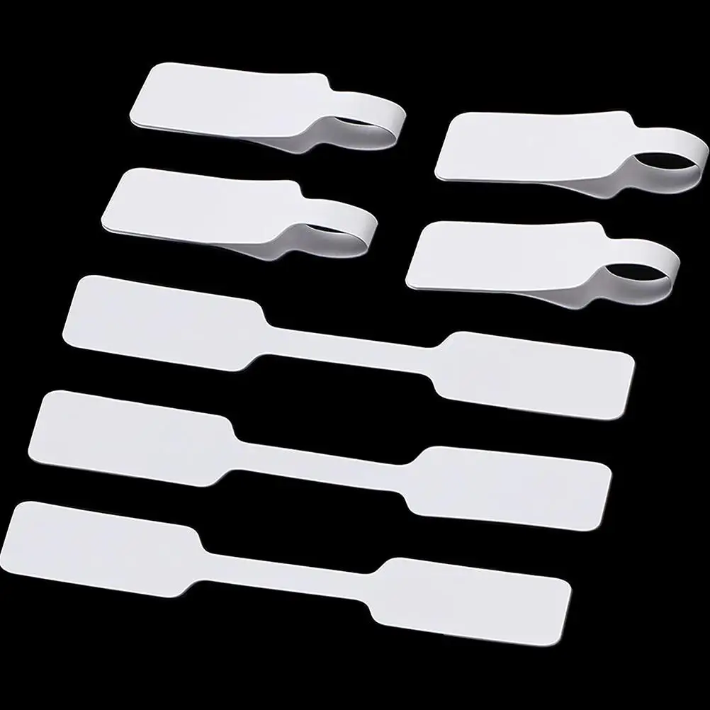 

100pcs Self-Adhesive Cable Labels Writable Wire Tags Reusable Wire Labels Cord Label Tags Identification Paper Handwriting Tag