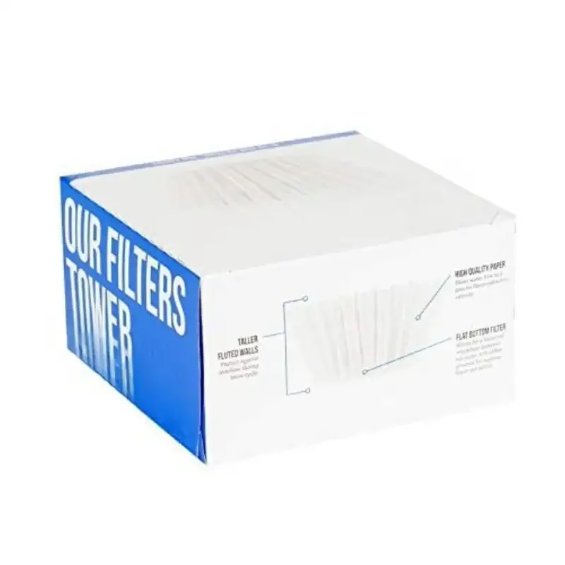 Coffee Filters, 8/12-Cup Size, 100/Pack