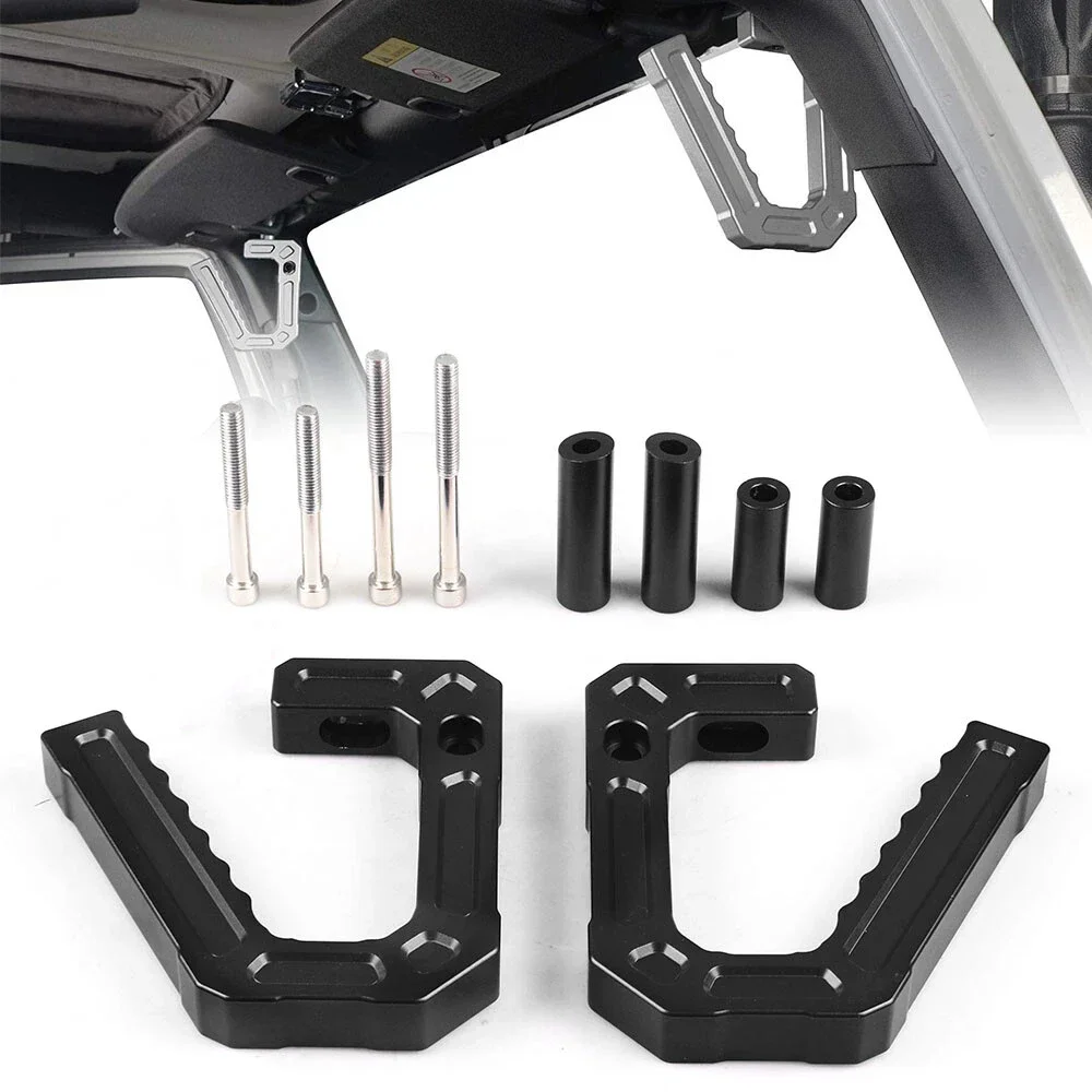 

2/4 дверные одна пара алюминиевых передних ручек для Jeep JK Wrangler 07-18 Sport Sahara Rubicon