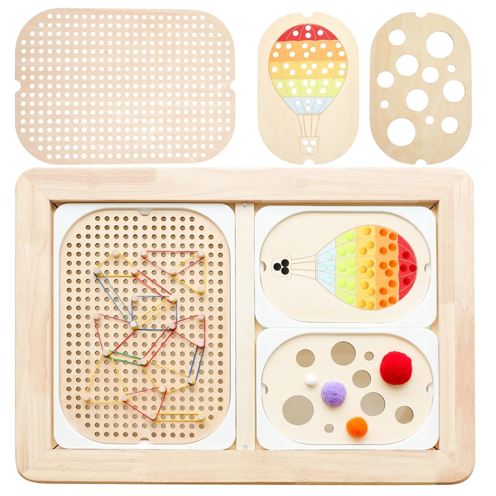 Jeu de société à plateau sensoriel Montessori, jouets éducatifs précoces pour enfants, jouets d'entraînement à la motricité Fine, jouet sensoriel pour bébé, cadeau