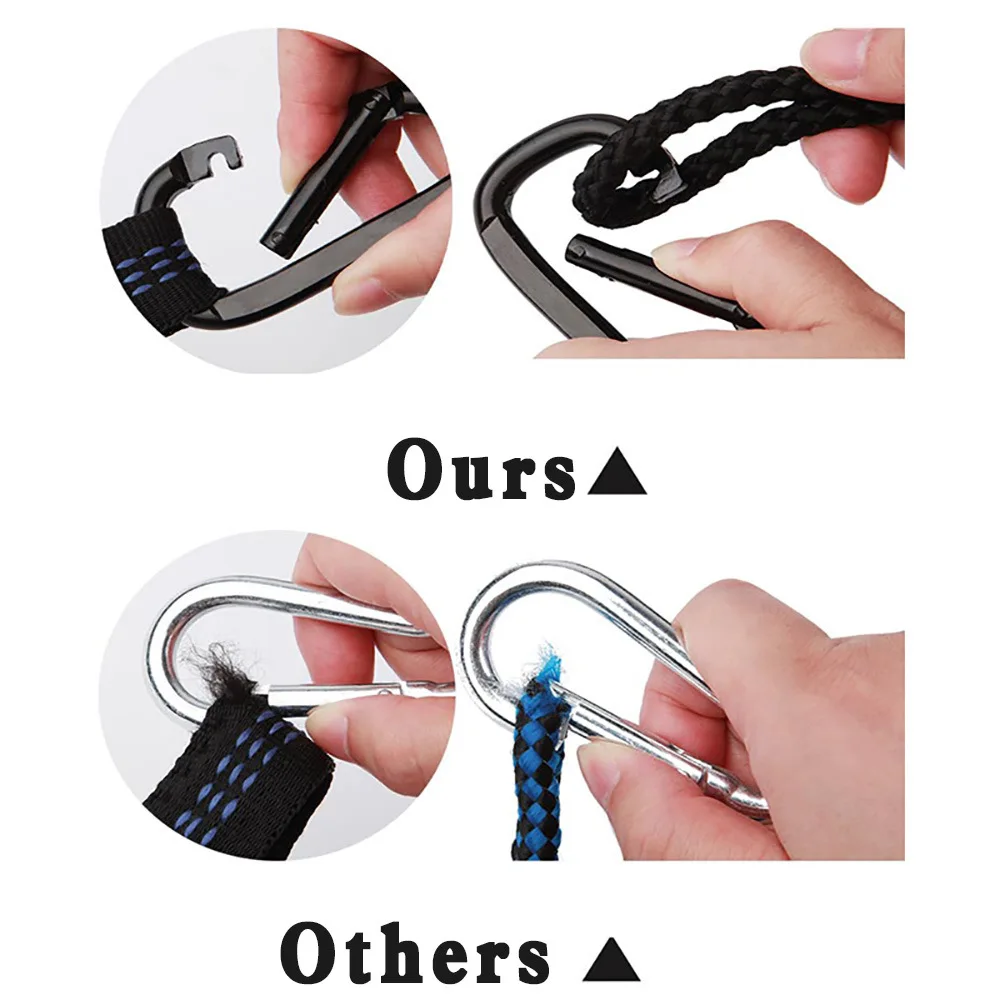YJQ color matching nylon double hammock plus extended outdoor camping supplies swing